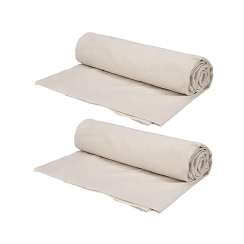 Natural linen embroidered fabric, Solid color linen